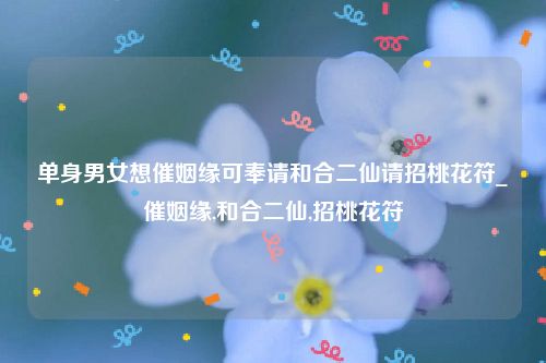 单身男女想催姻缘可奉请和合二仙请招桃花符_催姻缘,和合二仙,招桃花符